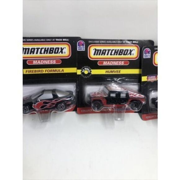 Matchbox Madness Taco Bell Exclusive 4 Car Set Corvette Firebird Humvee VW Bug - Picture 3 of 6